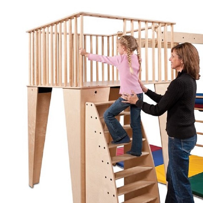 Indoor Play Loft for Bilateral Coordination