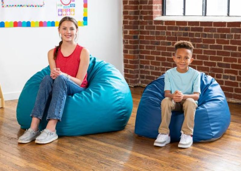 Bean Bag Chair for Kids - Gumdrop Design for Educational Environment Made with Premium Vinyl - Jaxx Gumdrop Picture