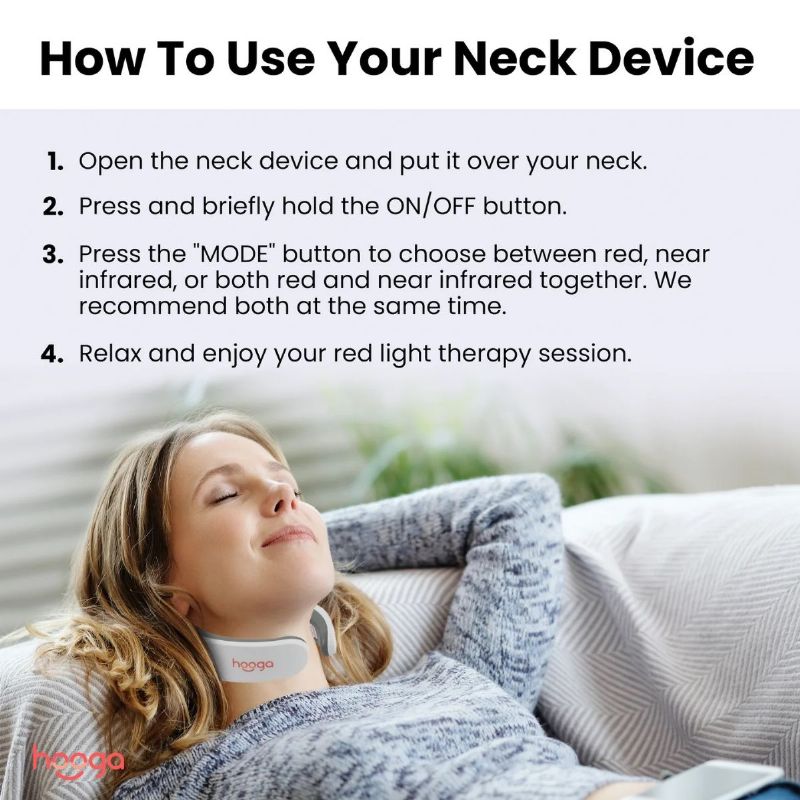 Red Light Therapy Device for Neck by Hooga Health Picture