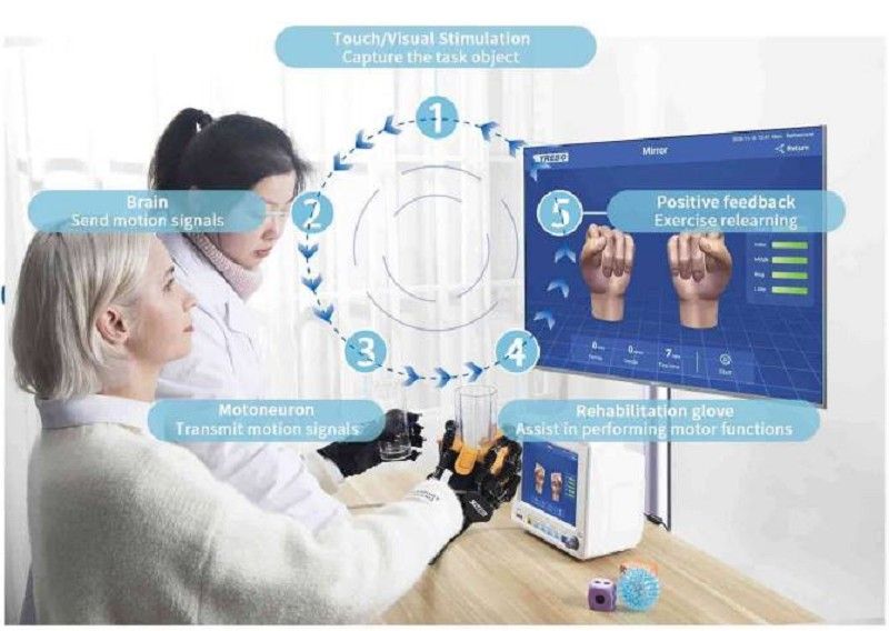 Hand Therapy Rehabilitation Robotic Gloves - Syrebo 08E from Neuro Rehab Recovery Picture