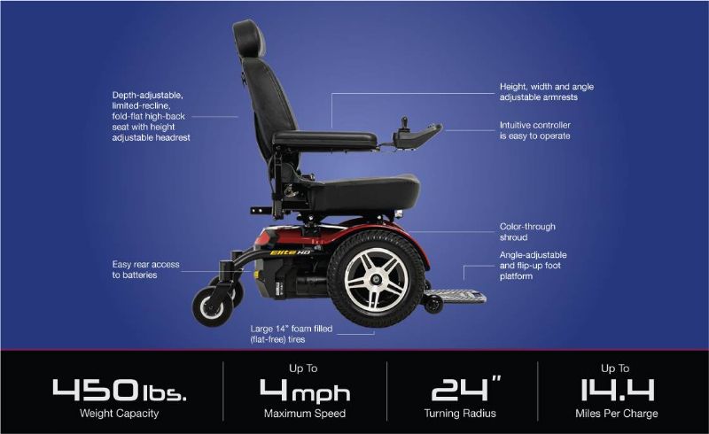 Jazzy Elite HD Power Wheelchair by Pride Mobility Picture