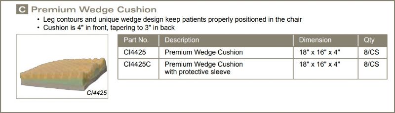 Premium Wedge Cushions for Wheelchairs - Case of 8 Picture