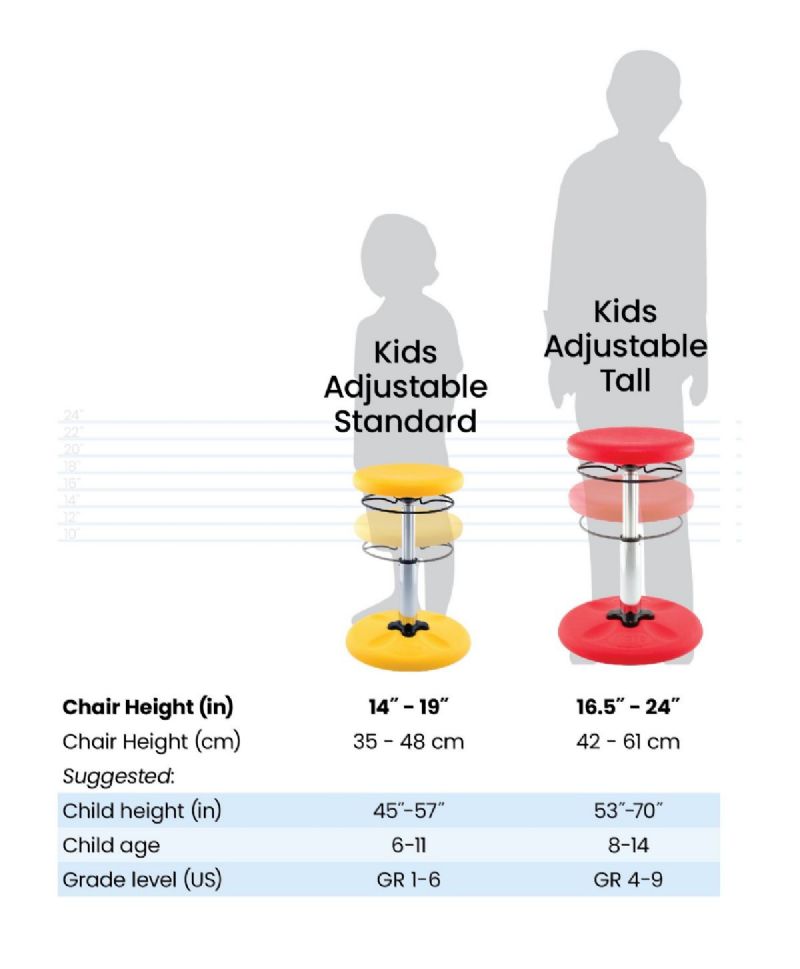 Wobble Chairs with Adjustable Height and Round Bottom Picture