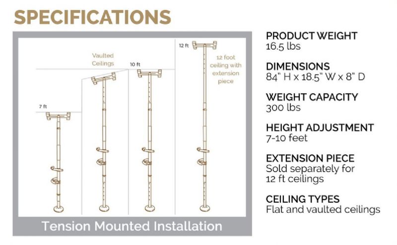   Signature Life Specifications for Graphite and Deep Bronze Pole