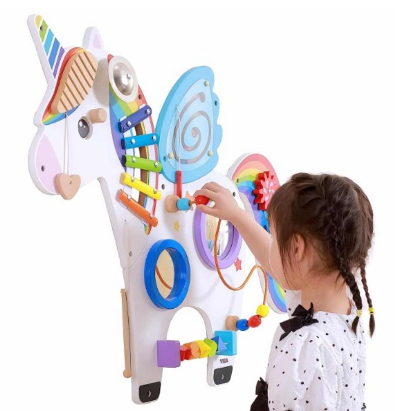 Unicorn Sensory Activity Wall Panel Toy for Kids by Enabling Devices Picture