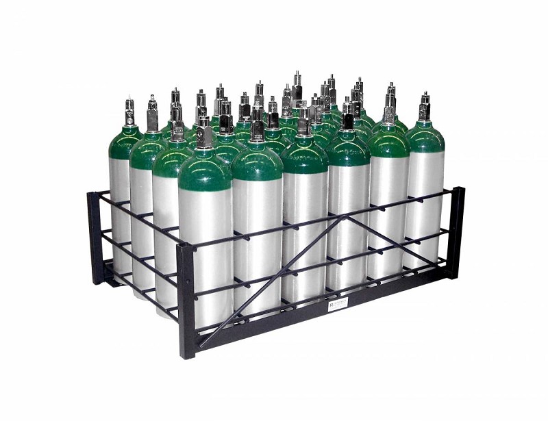 Medical Oxygen Cylinder Warehouse Racks by Responsive Respiratory