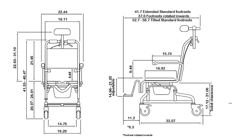 SB3T Roll-In ShowerBuddy with Tilt - FREE Shipping