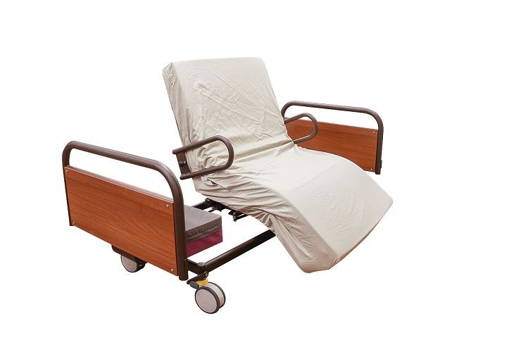 fully electric hospital bed with air mattress