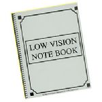 Low Vision Notebook - Bold Lines (White Paper)